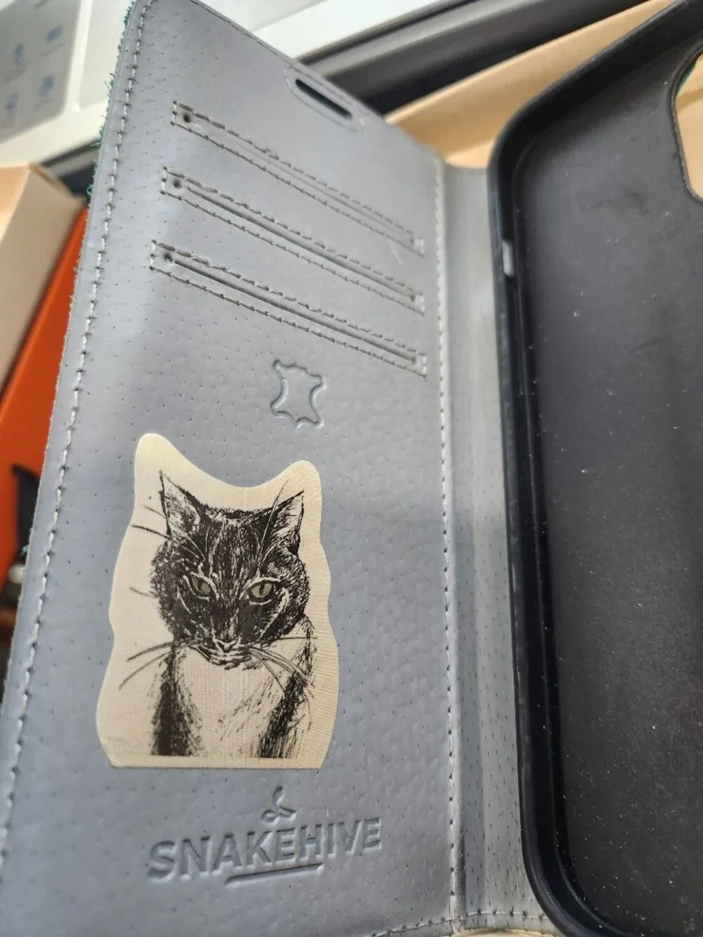 Teal Leather Wallet-Style Phone Case With Card Slots & Magnetic Closure